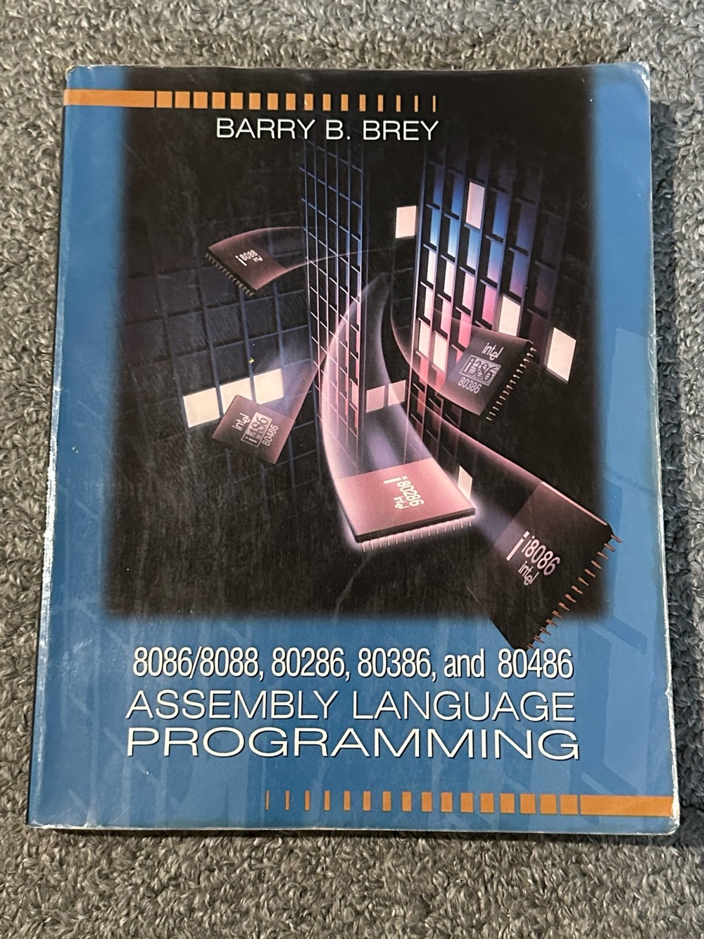 8086/8088, 80286, 80386, 80486 Assembly Language Programming Book Brey 1994 POOR
